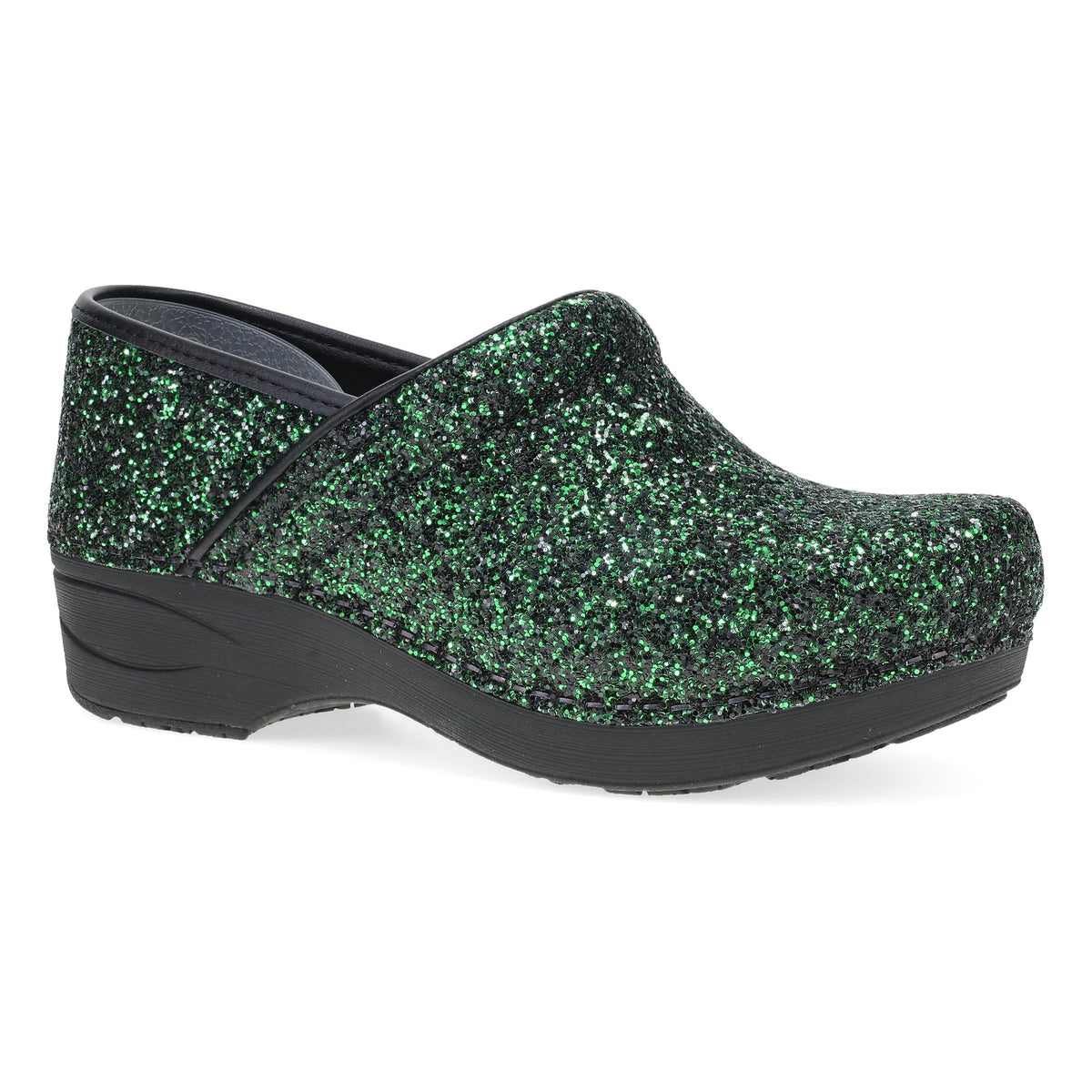 Elixir Green Glitter Clog,36