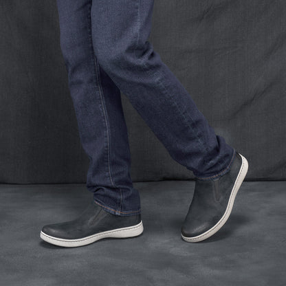 Trent Black Burnished Suede
