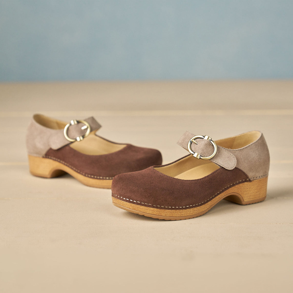 Bonny Mary Jane Chocolate/Taupe