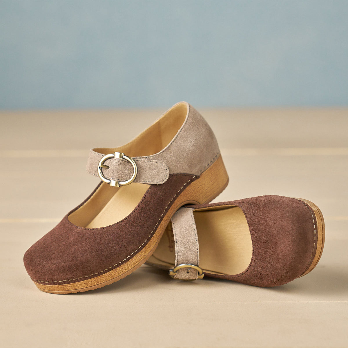 Bonny Mary Jane Chocolate/Taupe