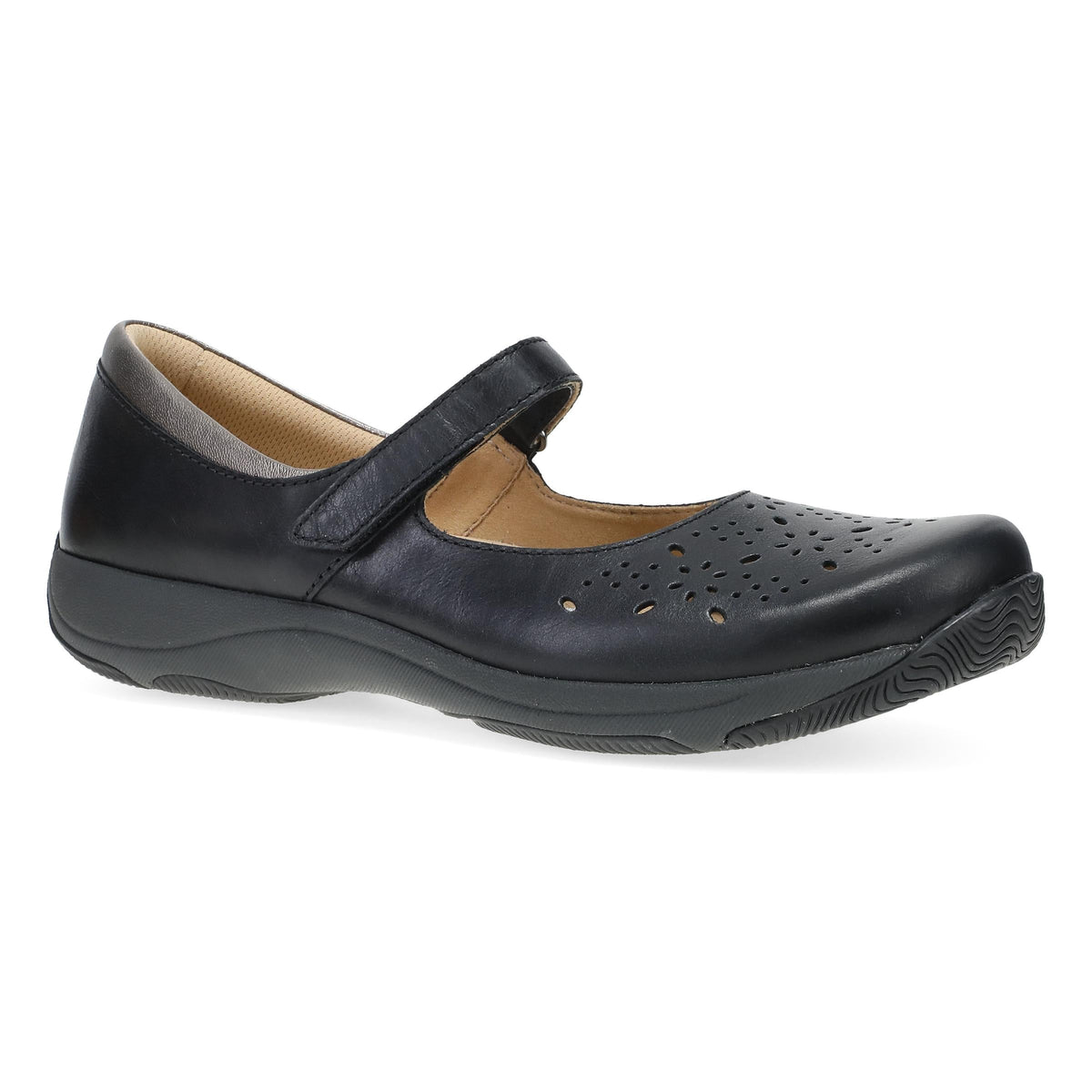 Stacy Black Waxy Burnished