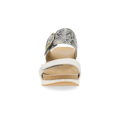 Shannon Snake/Ivory Leather