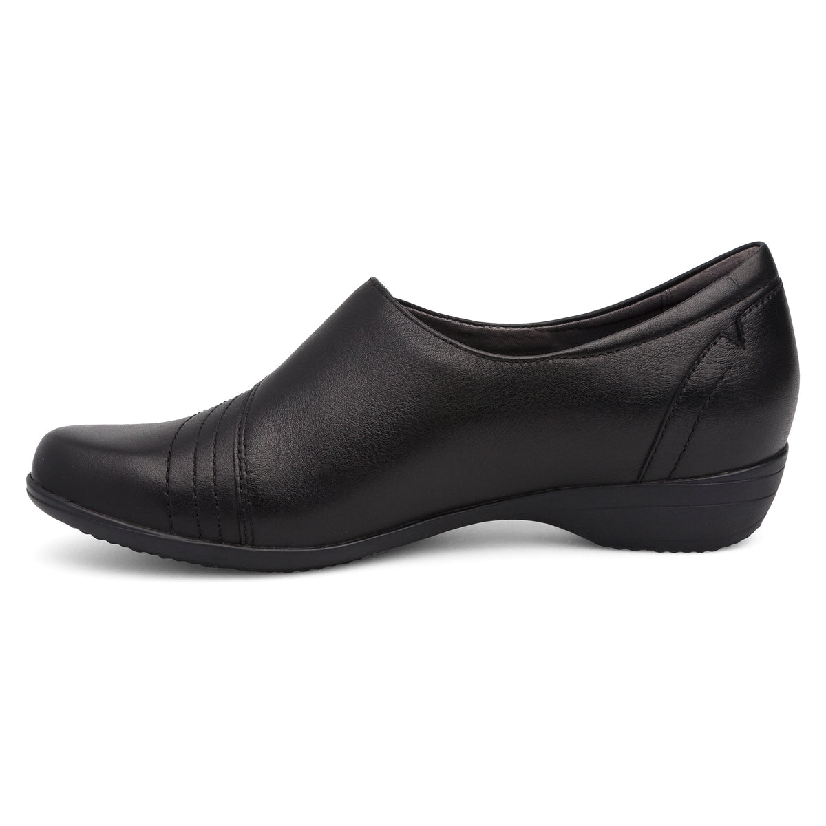 Franny Wide Black Leather
