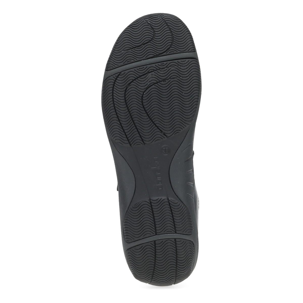 Stacy Wide Black Waxy Burnished